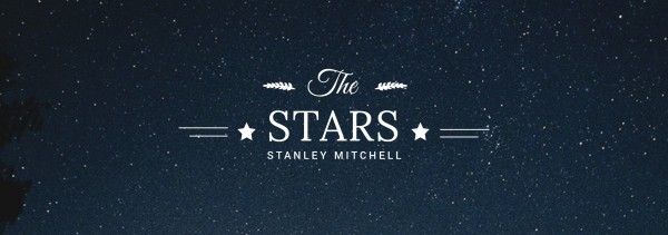 stars, design, minimalist, Night Sky Tumblr Banner Template