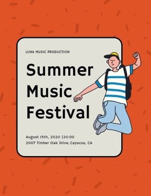 活発な夏音楽祭プログラムフロー プログラム