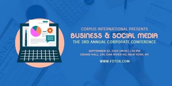 Business Conference Twitter Post