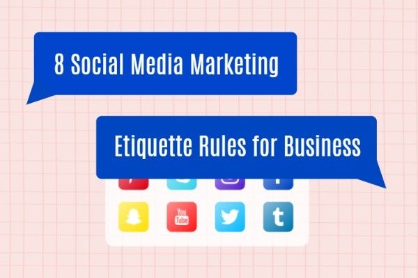 sns, internet, business, Social Media Marketing Etiquette Rules Blog Title Template