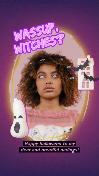 Horror Creepy Halloween Witch Instagram Story