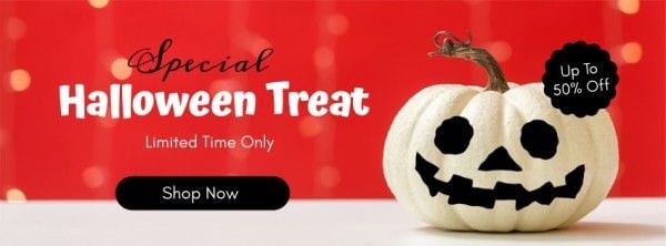 Special Halloween Treat Sale Facebook Cover