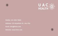 rehabilitation centre, medical, simple, Pink Health Care Recovery Treatment Business Card Template