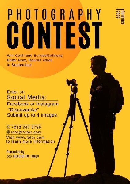 Photography Contest Poster