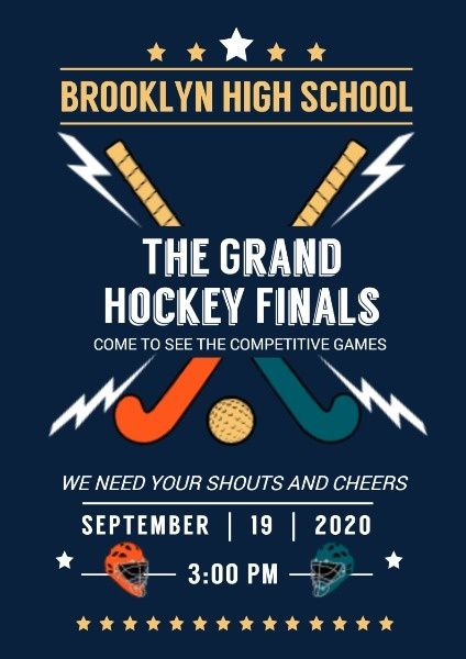 racing, pentagram, helmets, The Grand Hockey Finals Poster Template