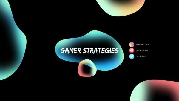 game, machine, hobby, Gradient Bubbles Youtube Cover Youtube Channel Art Template