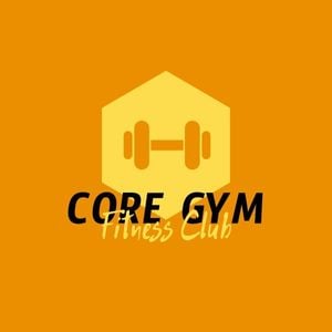 橙色核心健身房 Logo