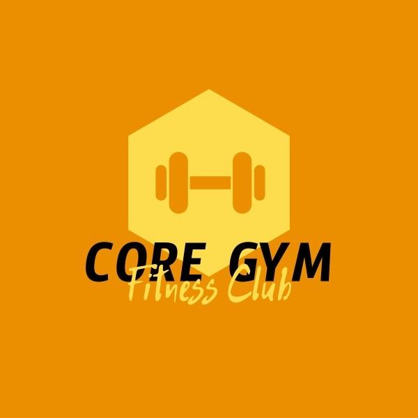 橙色核心健身房 Logo