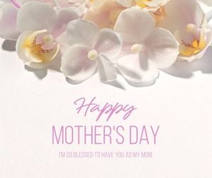 mothers day, mother day, celebration, White Simple Clean Mother's Day Greeting Facebook Post Template