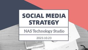 business, life, technology, Social Media Strategy Presentation Template
