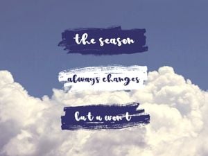 quote, quotes, sky, Cloud Seasonal Greeting Card Template
