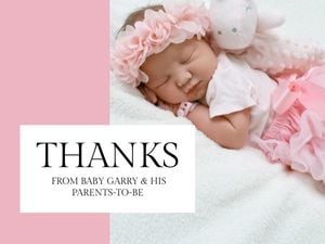 birth welcome, new born, pregancy, Pink Baby Welcome Shower Card Template