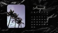 Black Trees Calendar Calendar