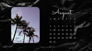 schedule, time, life, Black Trees Calendar Template