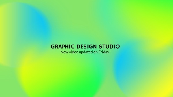 平面设计工作室 Youtube频道封面