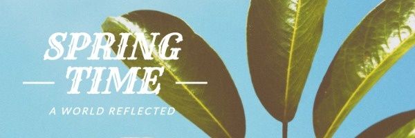 Botanical Spring Time Header Twitter Cover
