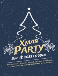 xmas, celebrate, festival, Blue Christmas Party Night Program Template
