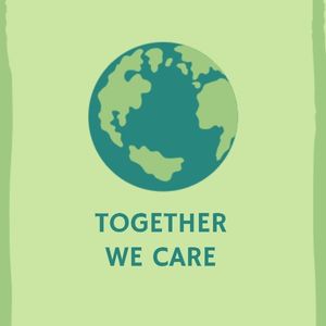 social media, earth, ngo, Together We Care  Instagram Post Template