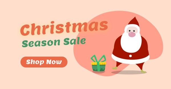 Pink Christmas Sale Facebook App Ad