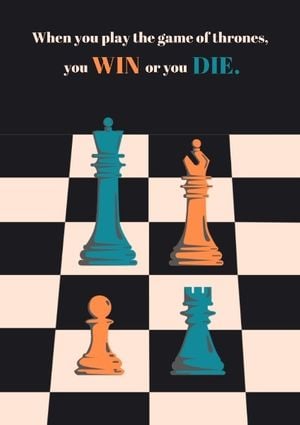Game Of Throne Chess Poster