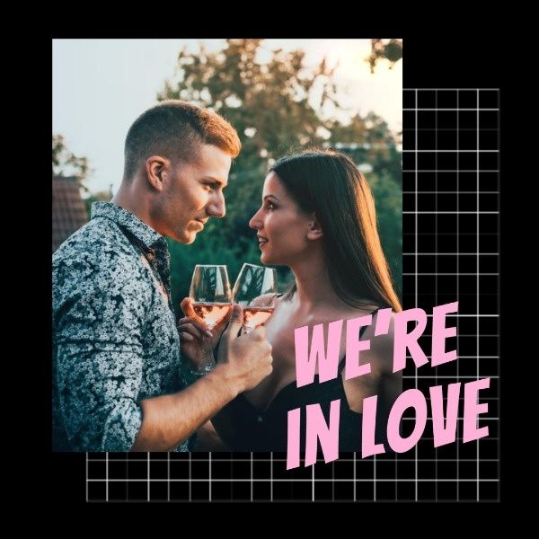 celebrate, lovers, social media, Simple Couple Love Instagram Post Template