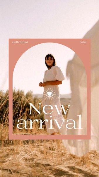 Pink New Arrival Brand Instagram Story