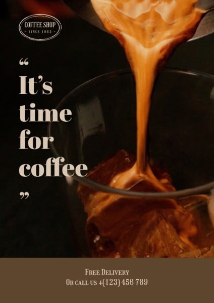 Dark Brown Coffee House