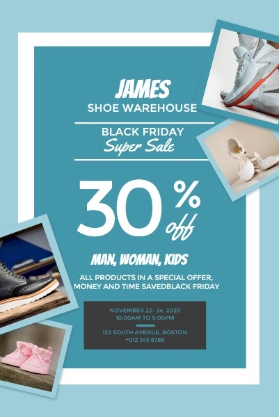 Black Friday Shoe Sale Pinterest Post