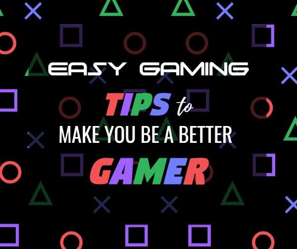 hack, guide, fun, Gaming Tips For Every Gamer Facebook Post Template