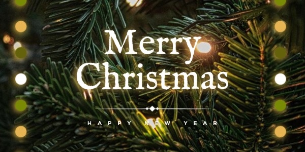 Merry Christmas Tree Twitter Post
