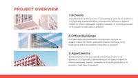 life, architecture, ppt, Red Business Project Presentation Template