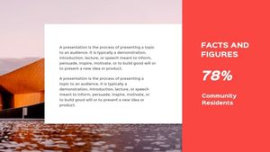 life, architecture, ppt, Red Business Project Presentation Template