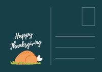 Happy Thanksgiving Postcard