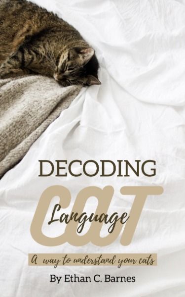 pet, animal, reading, Decoding Cat Language Book Cover Template