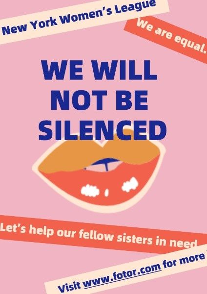 Fight For Girls' Power Poster