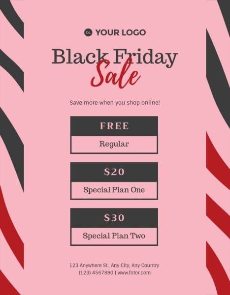 gift certificate, store, discount, Pink Modern Black Friday Sale Coupon Template