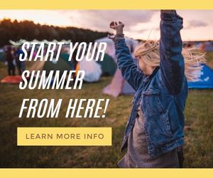 musician, festival, season, Summer Camp Travel Large Rectangle Template