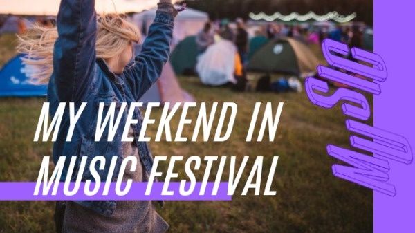 Purple Music Festival Vlog Youtube Thumbnail