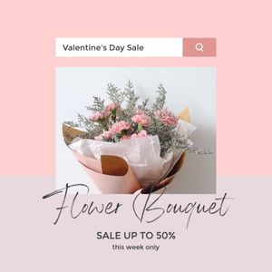 Valentines Day Sale Promotion Instagram Post Template and Ideas