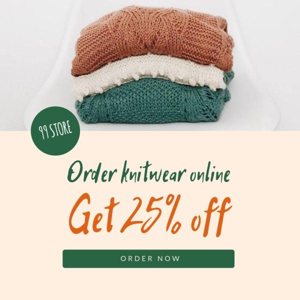 discount, online, e-commerce, Sweater Sale Valentine's Day Ins Ad Instagram Ad Template
