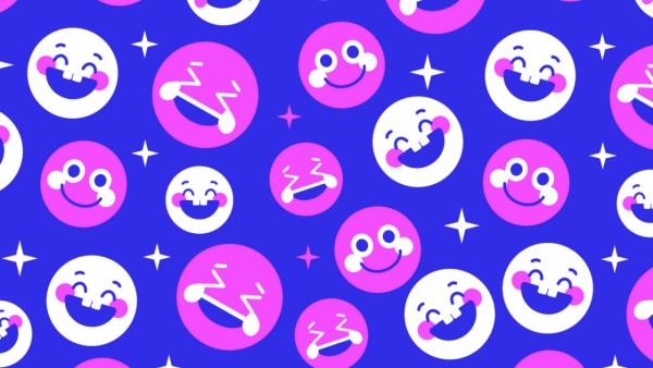 Cute Cartoon Emoji Zoom Background