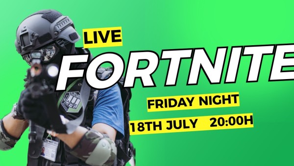 Green Fortnite Game Battle Friday Night Youtube Thumbnail