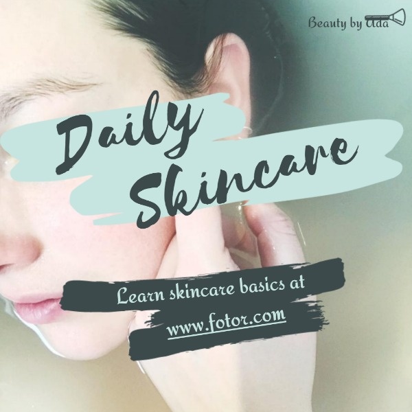 Daily Skincare Blog Instagram Post
