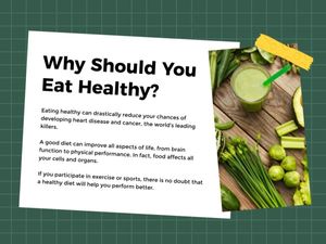绿色食品健康饮食生活方式 PPT(4:3)