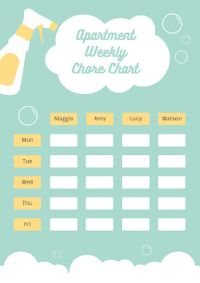 to-do list, schedule, organize, Chore Chart Planner Template