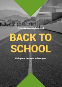 study, learning, student, Modern Back To School Poster Template