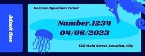 sea animal, sea animals, ocean animal, Aquarium Ticket Template