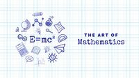 physical, physics, statistics, Mathematics Youtube Channel Art Template