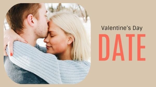 love, anniversary, celebration, Valentine's Day Date Vlog Youtube Thumbnail Template