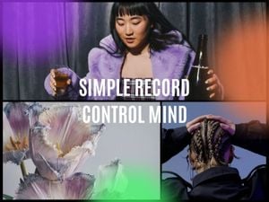 woman, girl, life, Colorful Simple Record And Control Mind Photo Collage 4:3 Template